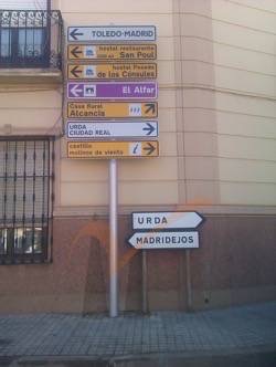 Señalización vial vertical en Municipios de Castilla la Mancha