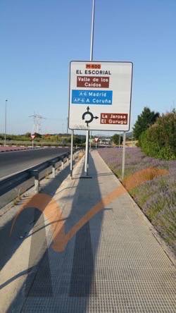 Señalización vial vertical en guadarrama